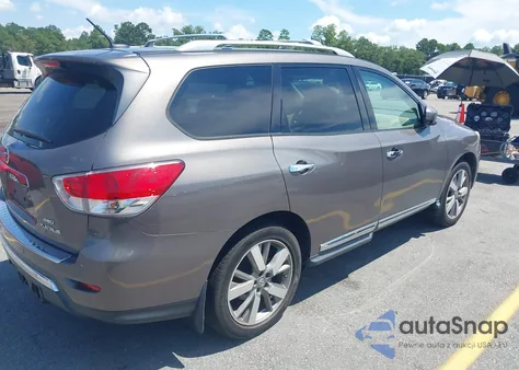 2014 Nissan Pathfinder Platinum z USA, uszkodzony, nr VIN 5N1AR2MM0EC691650